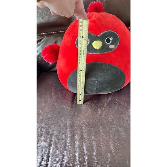SQUISHMALLOW CALZLAN THE CARDINAL BIRD SOFT RARE PLUSH ANRY BIRD - Picture 4 of 8